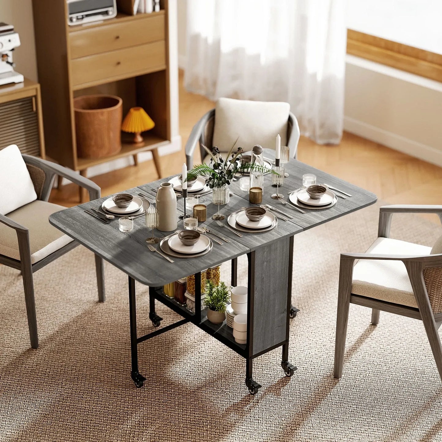 طاولة دار بيما الجديدة - القوة والمساحة في تصميم واحد! 💪"